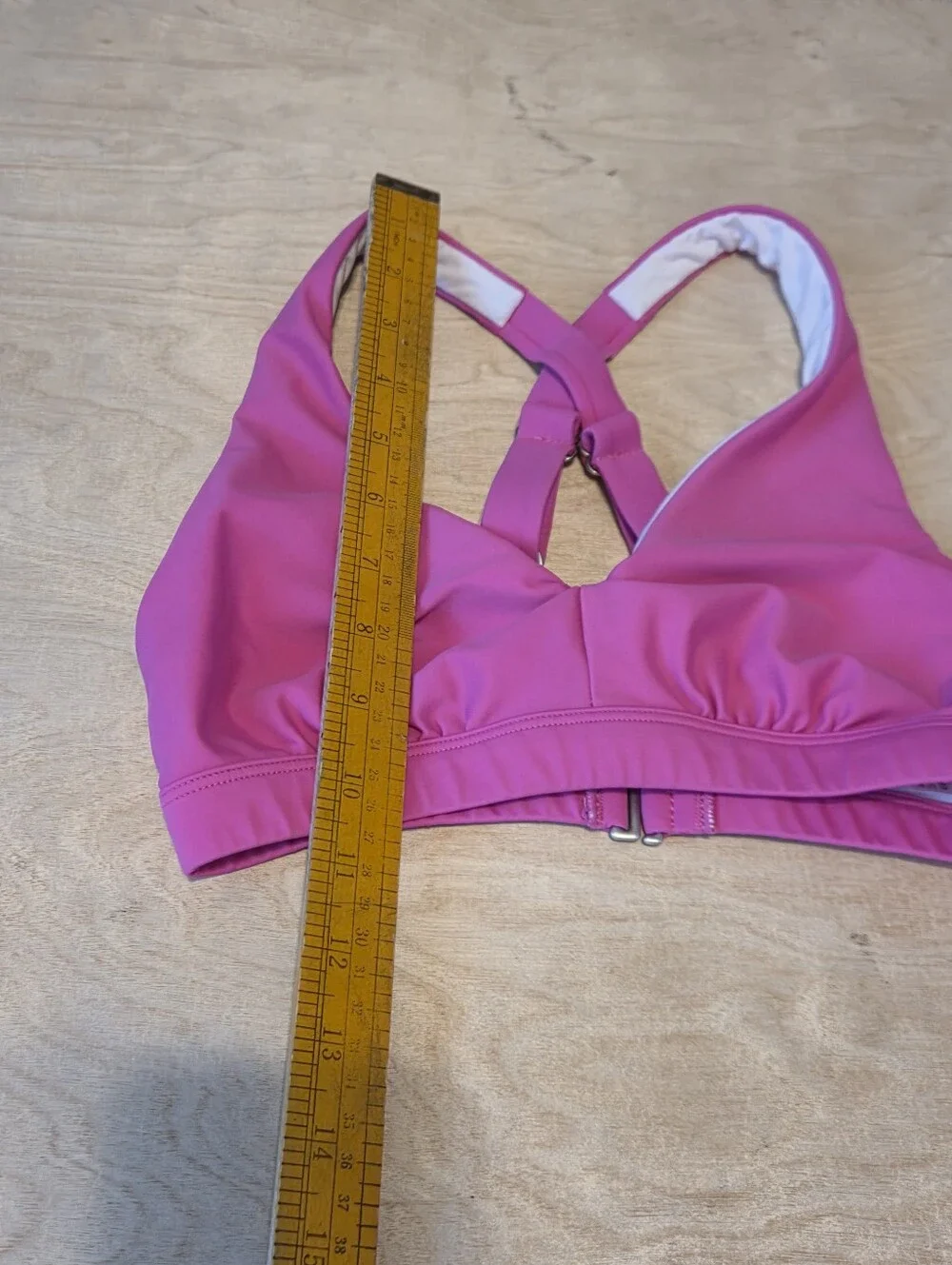 Title Nine Better Bikini Top Bright Pink Magenta Extra Small - Picture 7 of 9